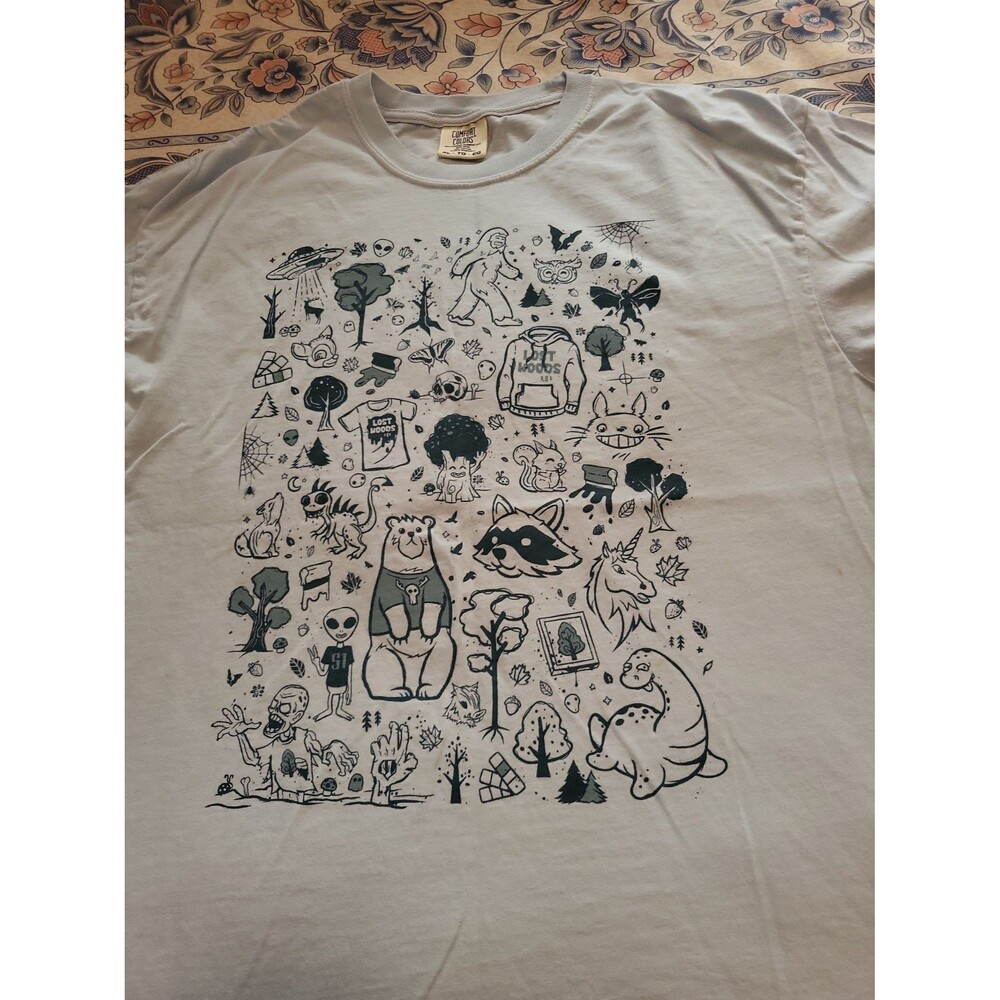 Comfort Colors Graphic T-Shirt (Lost Woods Doodle)